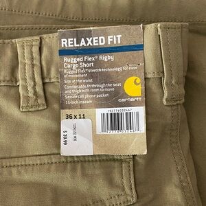 Carhartt Rugged Flex Cargo Shorts in Khaki